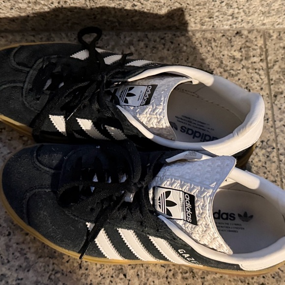 Adidas Gazelle Platform Black and White Sneakers - Picture 2 of 7